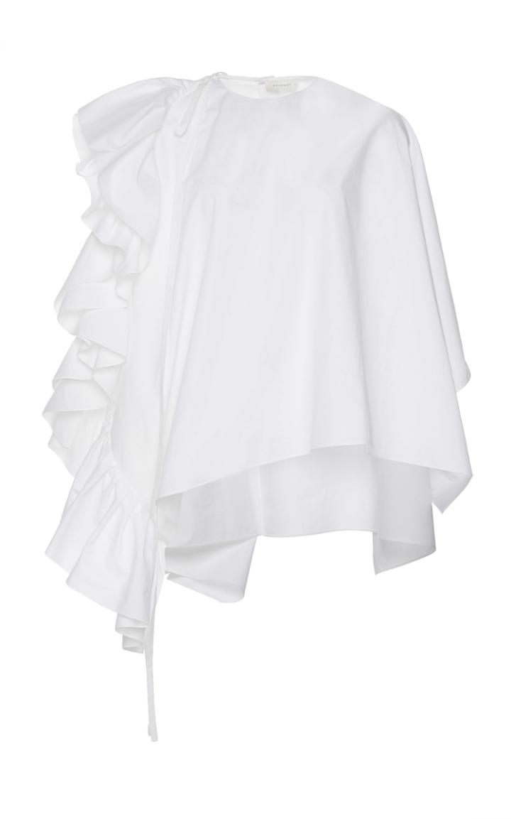 Delpozo Oversized Ruffle Blouse