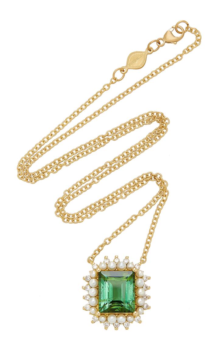 Jamie Wolf Green Tourmaline Pendant Necklace