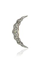 Fred Leighton Antique Rose-cut Diamond Crescent Brooch