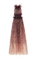 Pamella Roland Ombre Tulle Ballgown With Tulle Ruffled Bodice
