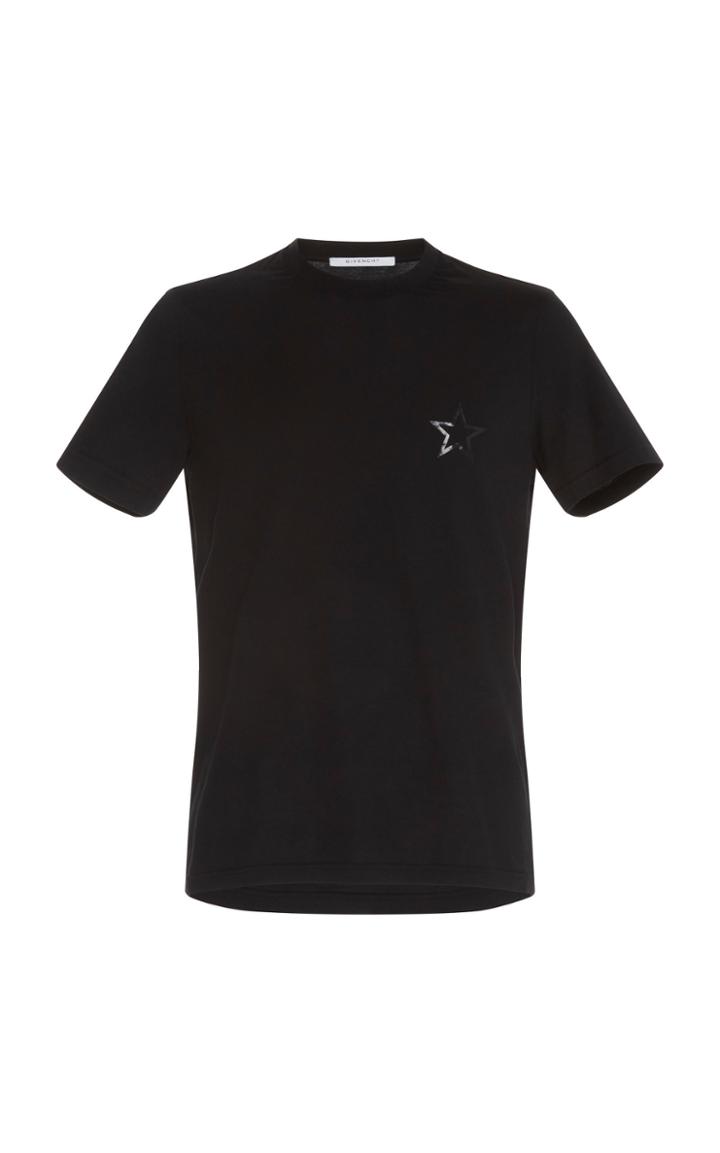 Givenchy Black Cotton Star T-shirt