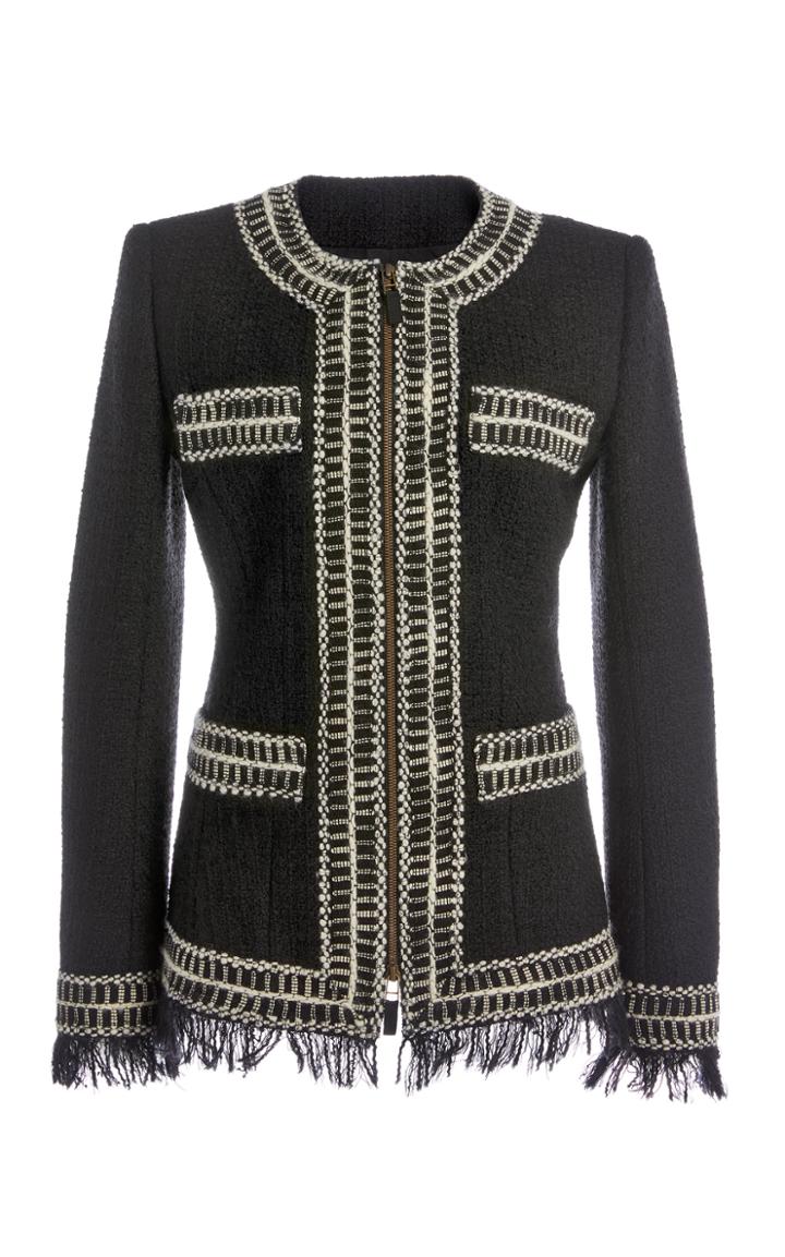 Moda Operandi Andrew Gn Fringed Wool-blend Blazer