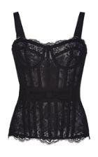 Zuhair Murad Chantilly Lace Corset Top