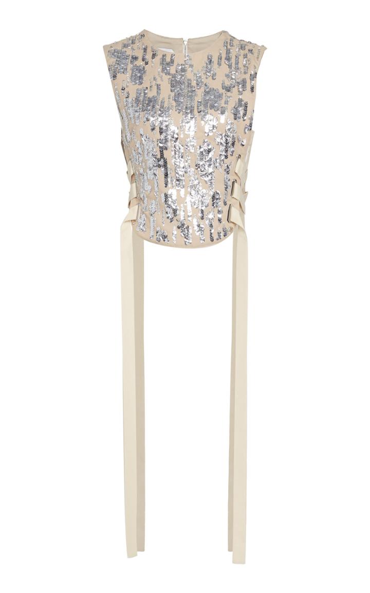 Tre By Natalie Ratabesi Sequin-embroidered Fencing Top