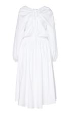 Moda Operandi Rochas Draped Keyhole Cotton-blend Dress Size: 38