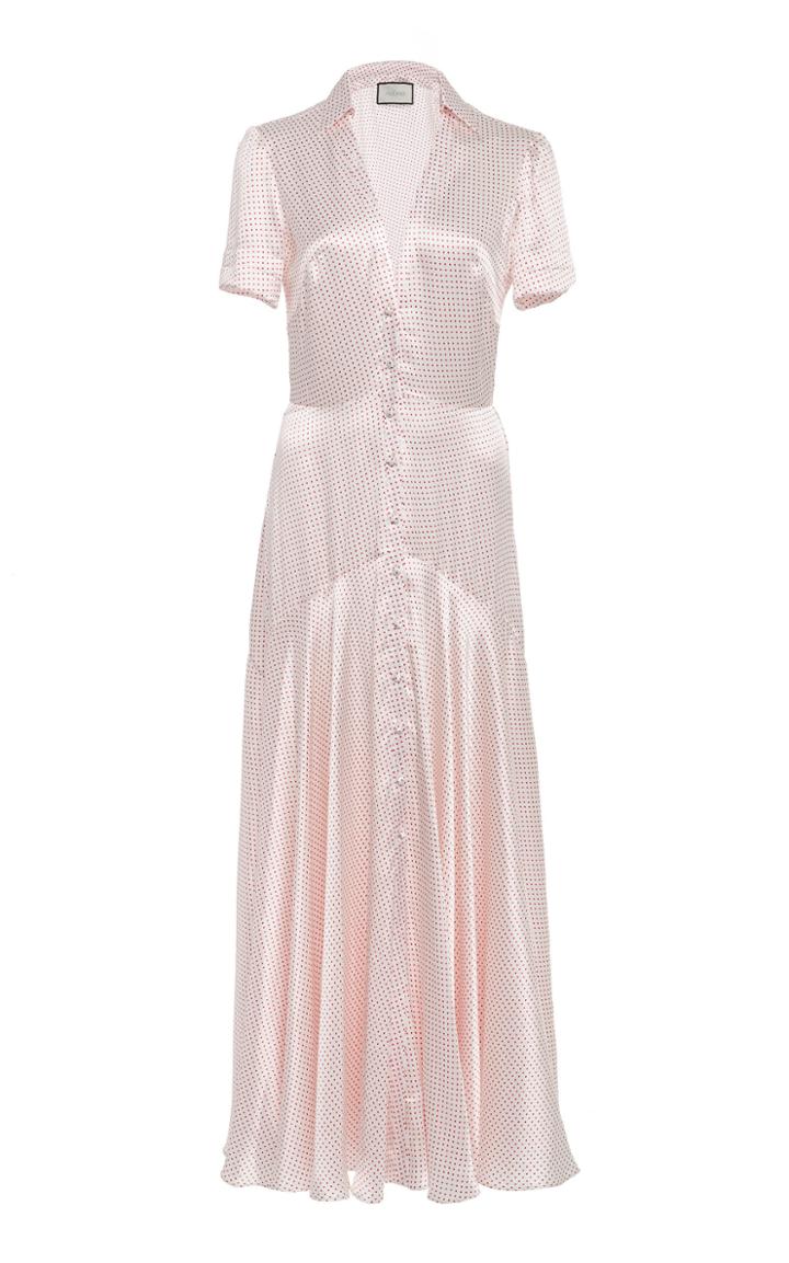 Alexis Athene Polka-dot -satin Maxi Dress