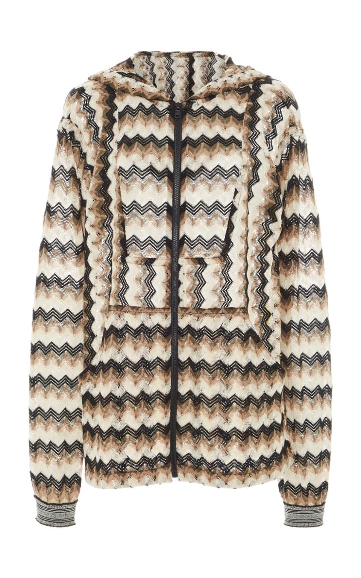 Anna Sui Knit Zip Up Sweater