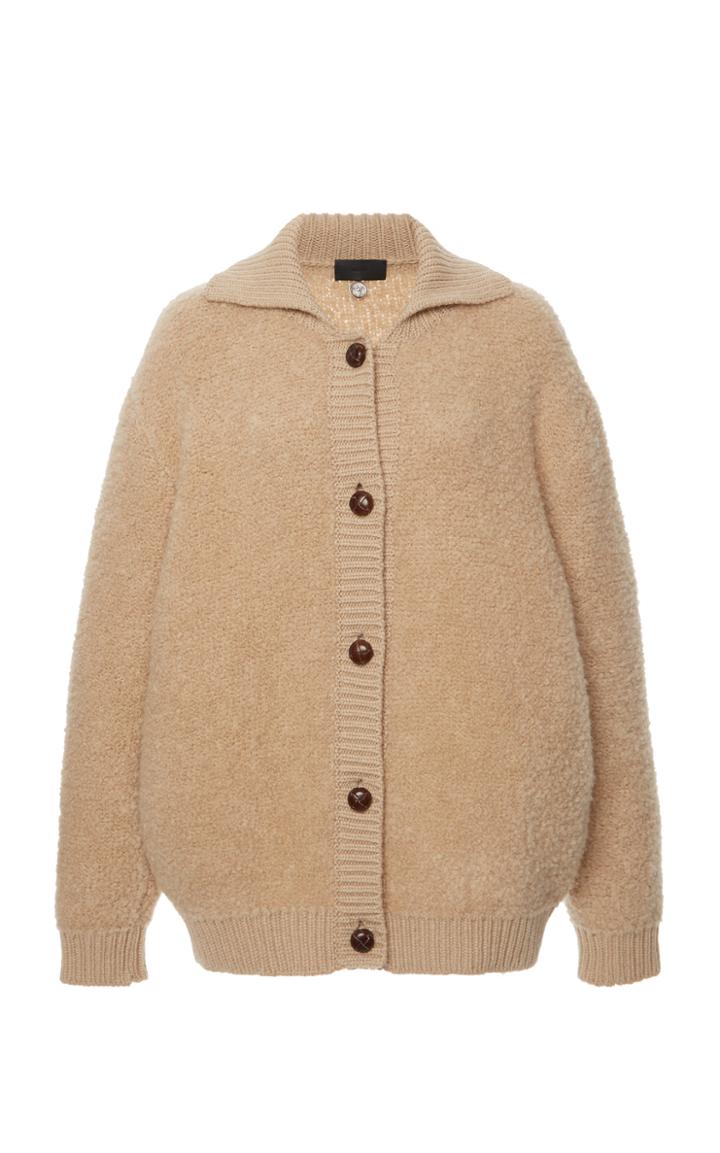 Moda Operandi Alanui Tenderness Camel-silk Cardigan