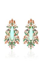Nak Armstrong Falling Fern Brocade Blue Peruvian Opal Earrings