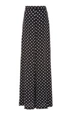 Michael Kors Collection Polka-dot Silk-georgette Wide-leg Pants Size: