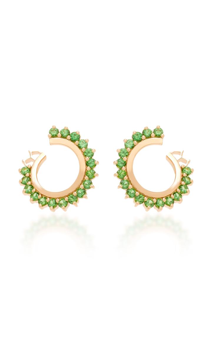 Nouvel Heritage 18k Rose Gold Tsavorite Earrings
