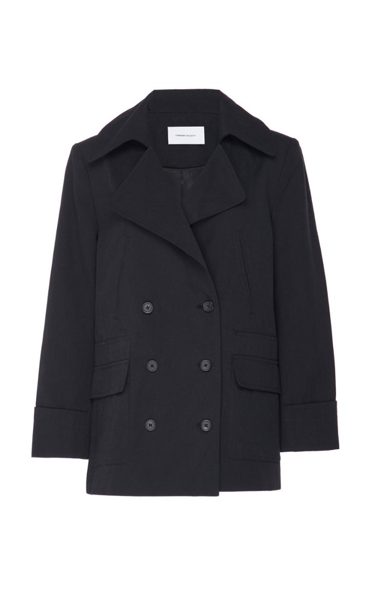 Current/elliott Captain Double Breasted Cotton-wool Peacoat