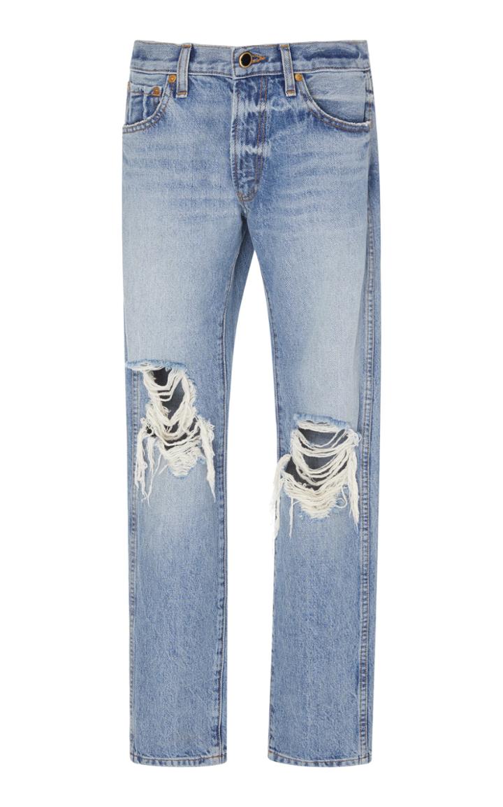 Khaite Kyle Relaxed Straight-leg Jeans Size: 24