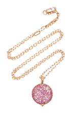 Walters Faith Chantecallie Pink Sapphire Pebble Chain Necklace