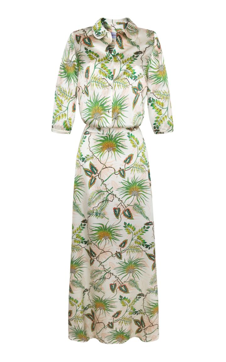 Adriana Iglesias Paulina Printed Shirt Dress