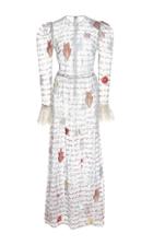 Sandra Mansour Oberon Embroidered Lace Dress