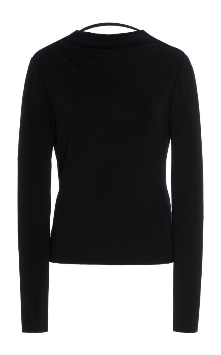Moda Operandi Cushnie Draped Jersey Top Size: 0