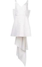 Moda Operandi Carolina Herrera Bow-detailed Silk-faille Mini Dress