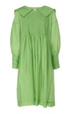 Molly Goddard Pamela Shirring Taffeta Dress