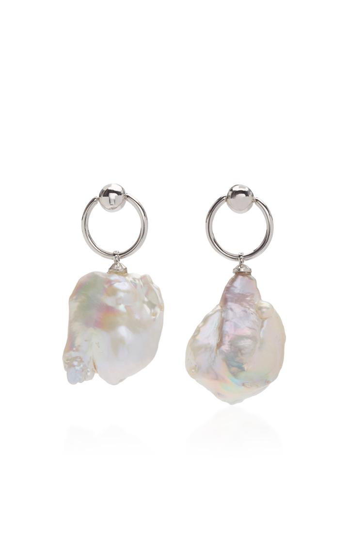 Moda Operandi Sandy Liang Pearl Embellished Gummy Dangle Earrings