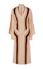 Edun Jersey Stripe Slim Seamed Dress