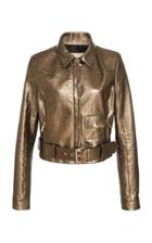 Elie Saab Gold Leather Jacket