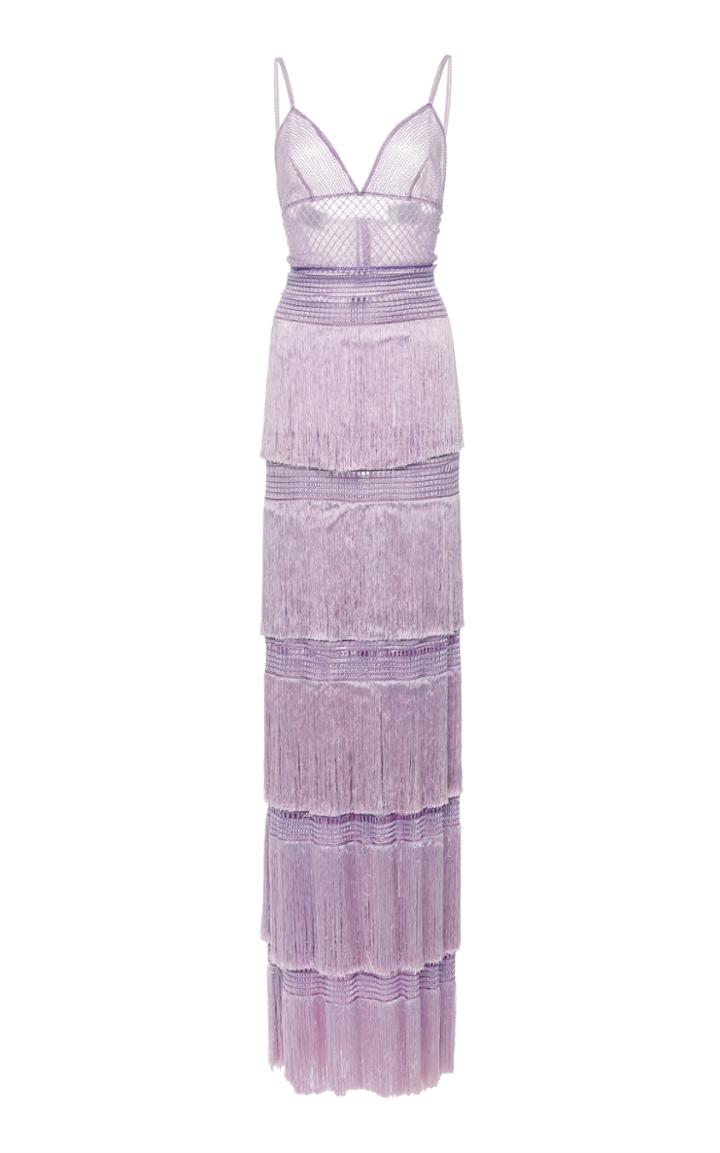 Naeem Khan Fringed Gown