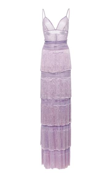 Naeem Khan Fringed Gown