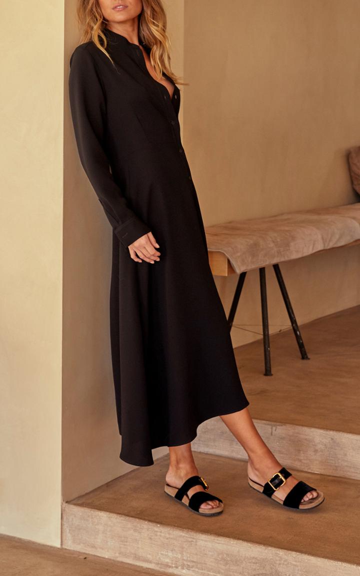 White Story Maestro Slim Line Crepe Dress