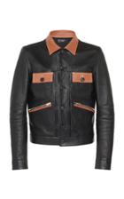 Moda Operandi Amiri Contrasted Leather Trucker Jacket