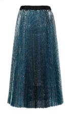 Moda Operandi Anas Jourden Metallic Pleated Midi Skirt Size: 34