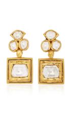 Sanjay Kasliwal 22k Gold Diamond Drop Earrings