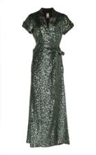 Pascal Millet Mini Paillette Short Sleeve Wrap Dress
