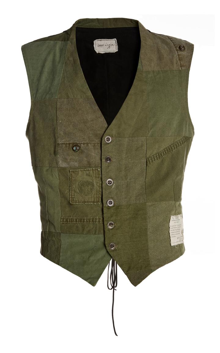 Moda Operandi Greg Lauren Tent Scrapwork Vest