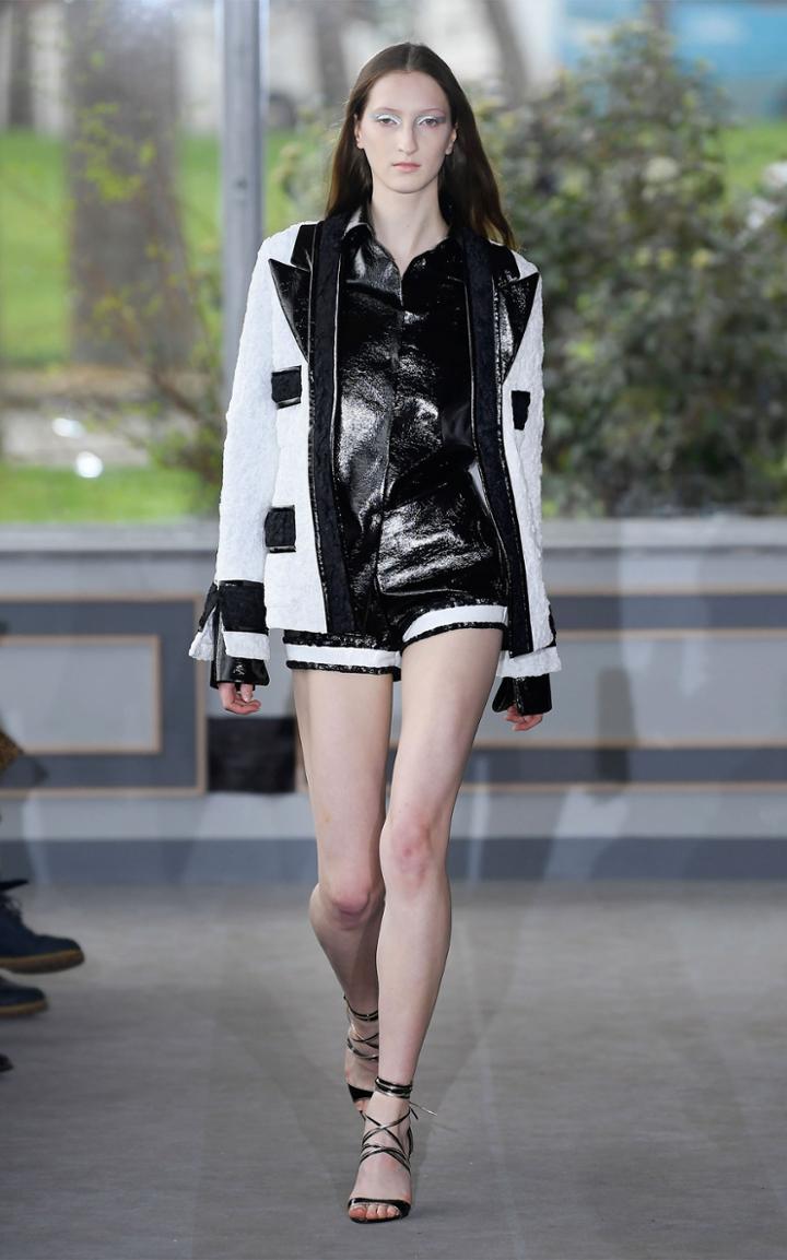 Anas Jourden Faux Leather Mini Shorts