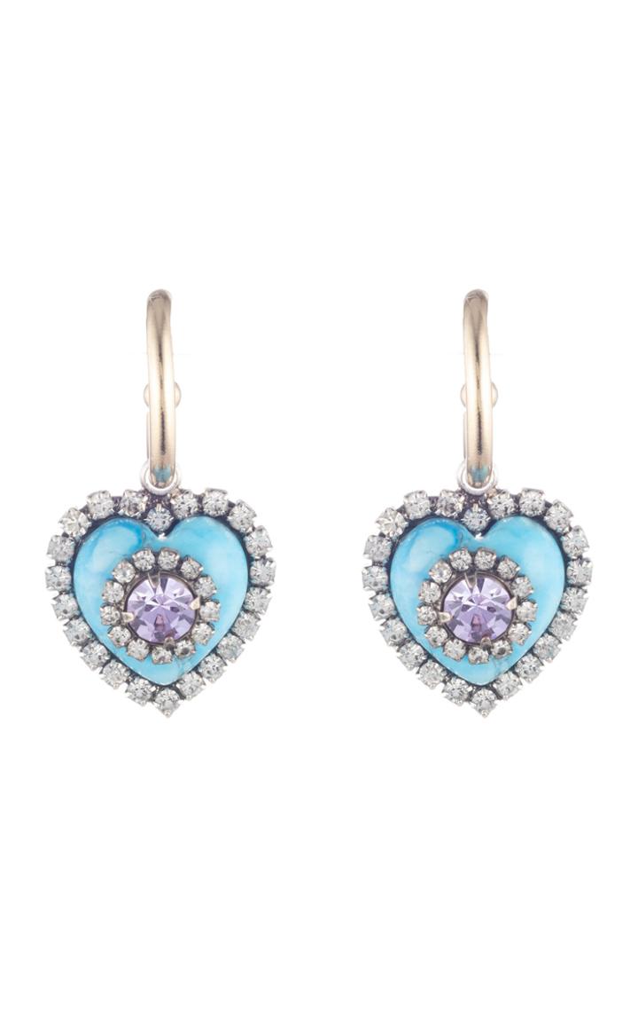 Dannijo Evita Silver-plated And Crystal Earrings