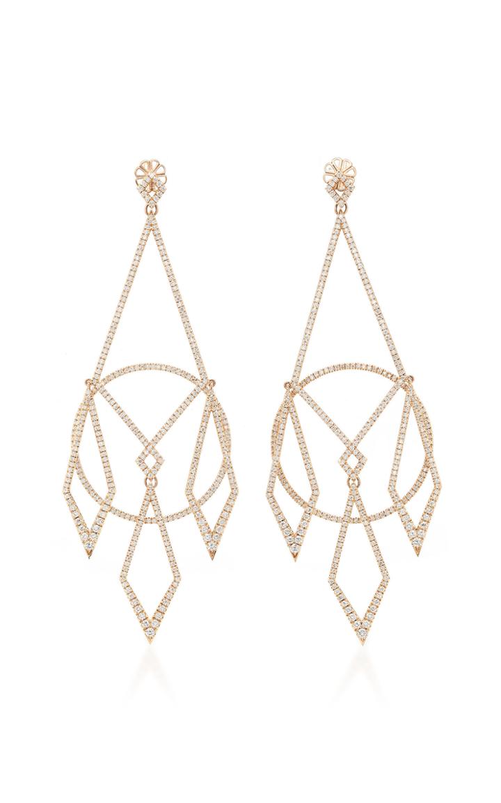 Diane Kordas Diamond Chandelier Earrings