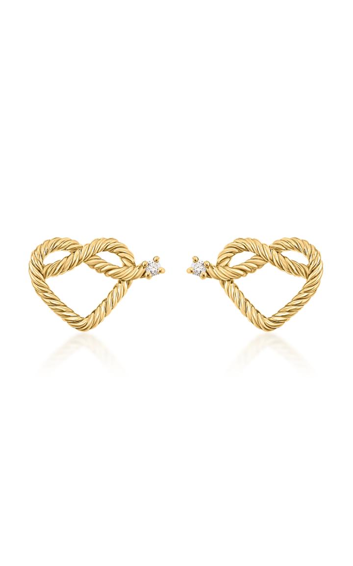 Mks Jewellery Promise 18k Yellow Gold Diamond Earrings