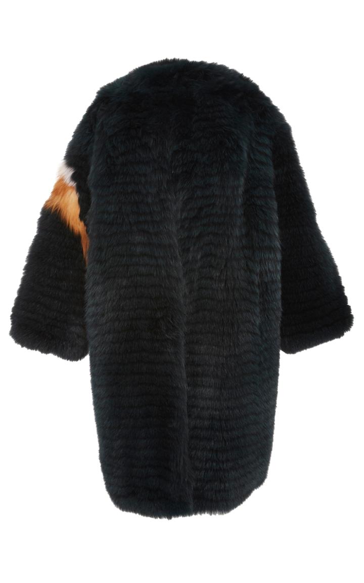 Alena Akhmadullina Arctic Fox Fur Oversized Coat