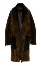 Proenza Schouler Double Breasted Shearling Coat