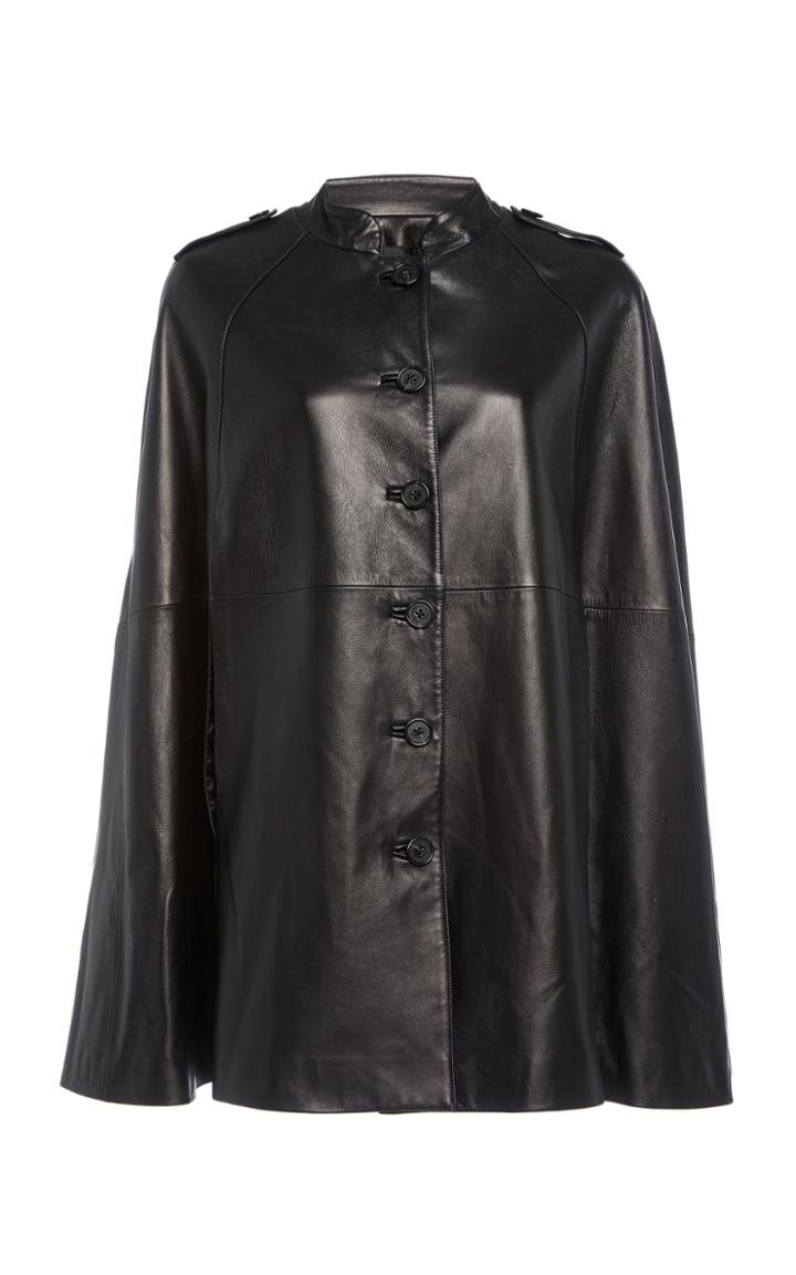 Nili Lotan Jentry Leather Cape