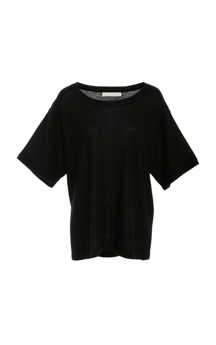 Marisa Witkin Fine Gauge Cashmere Jersey T-shirt