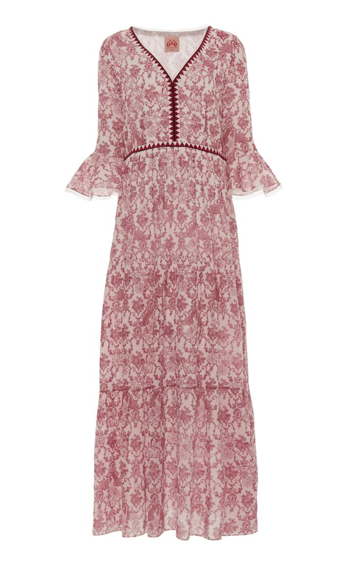 Le Sirenuse Positano Vali Myers Bella Printed Cotton-voile Maxi Dress