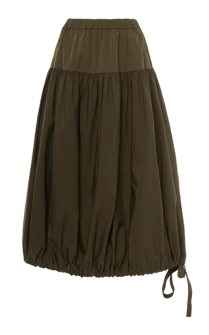 Moda Operandi Co Drawstring-hem Taffeta Bubble Skirt Size: Xs