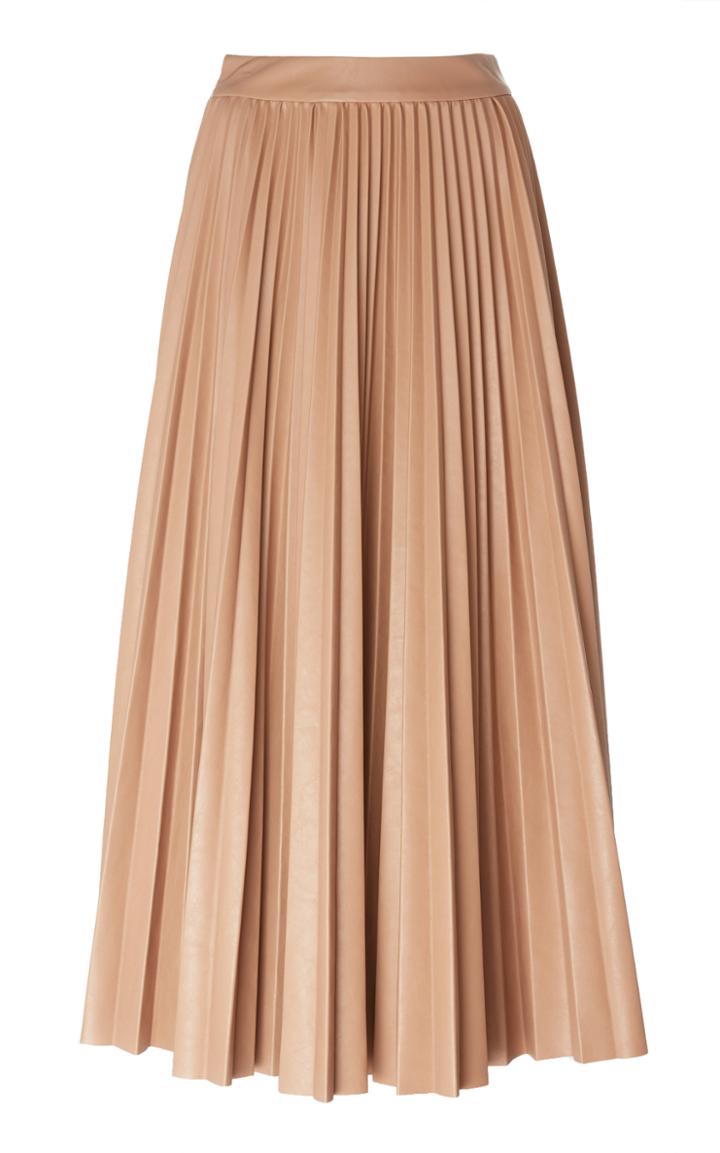 Huishan Zhang Phoebe Pleated Georgette Maxi Skirt