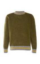 The Elder Statesman Simple Rib-trimmed Cashmere Sweater