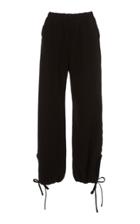 Georgia Alice Teardrop Cut-out Crepe Sweatpants