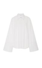 Nobody Denim Studio Bell-sleeve Cotton-poplin Shirt
