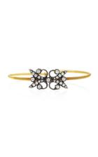Montse Esteve 18k Gold, Oxidized Silver And Diamond Cuff