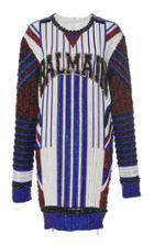 Balmain Embroidered Logo Mini Dress